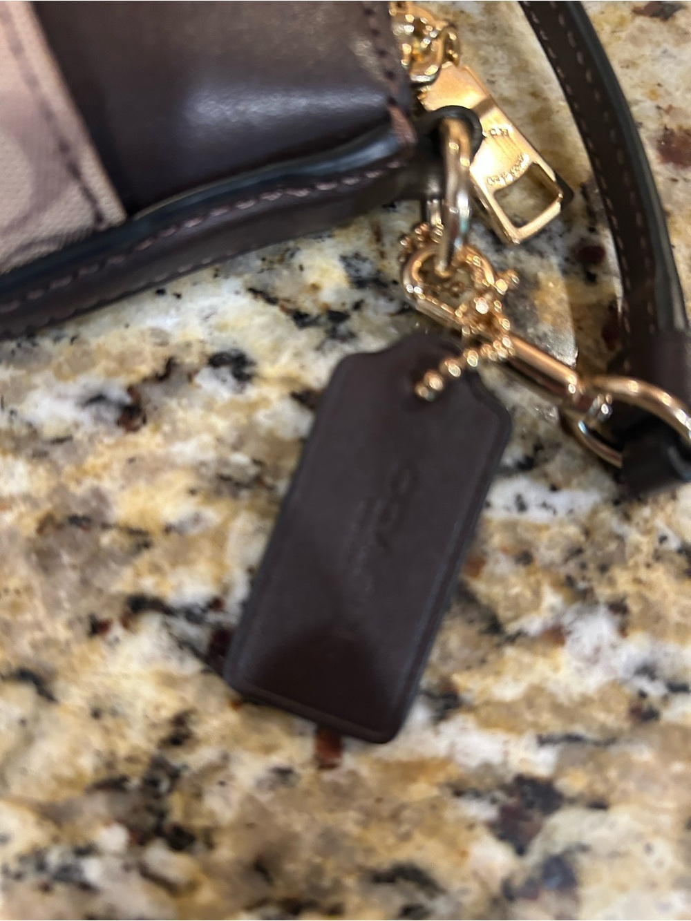 Coach North South Crossbody Signature Jacquard Leather Light Khaki/Brown - Picture 4 of 7